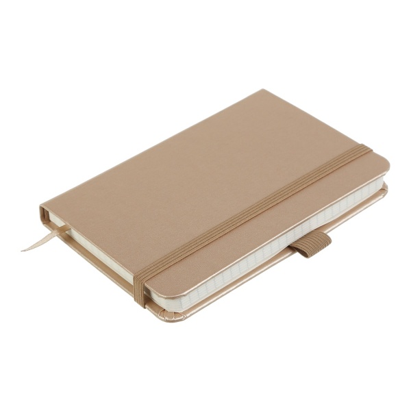 Книга для нотаток Etalon 95x140 мм 96 арк. клітинка золотий Buromax