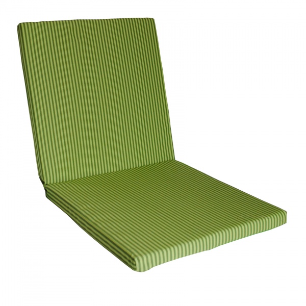 Подушка 42х84 см тексилк зелёно-салатовые полосы по 5 мм 1053