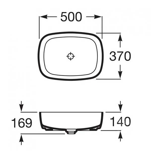 Умывальник ROCA Inspira Round A327500000