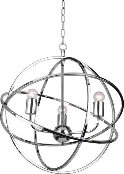 Люстра підвісна WunderLicht MF9347-43 3x40 Вт E14 хром 