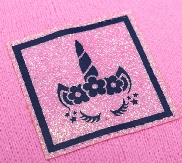 Шапочка дитяча для дівчинки Kraft+ 9710 р.50-52 темно-рожевий 