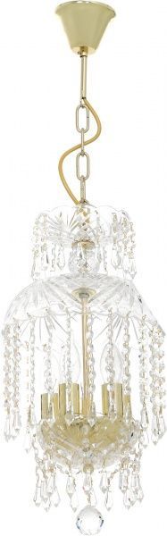 Люстра підвісна Crystal Life 5xE14 золотий SP803/05-A25GO 