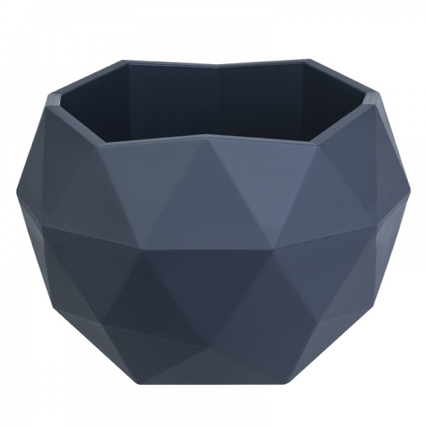 Кашпо Топаз фігурний 0,45 л антрацит (КШ-9115) 