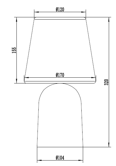 Настольная лампа Luna 1x40 Вт E14 серый ML-D529-B