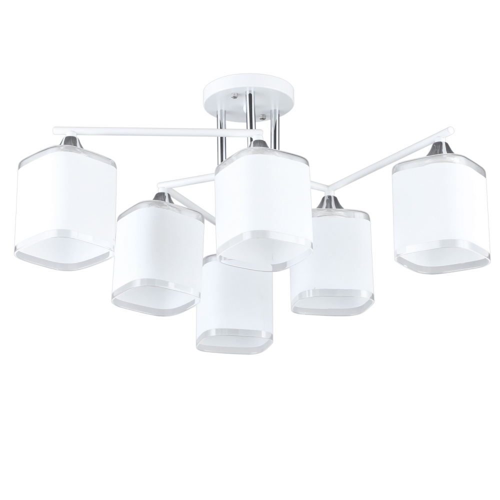 Люстра потолочная Victoria Lighting 6x40 Вт E27 белый Reuben/PL6 white