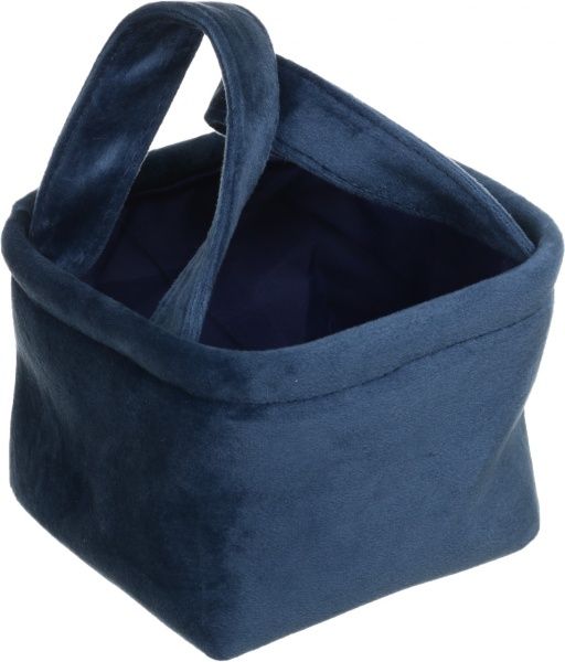 Корзина Velur 14х14х10 см синий