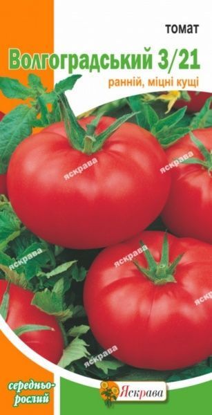 Насіння Яскрава томат Волгоградський раннiй 3\21 0,2г (4823069802592)