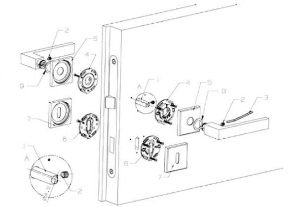 Фиксатор Ilavio WC-фиксатор 1055 WC черный никель