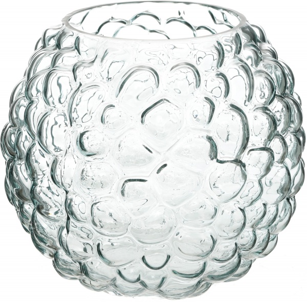 Ваза стеклянная Bubbles 21,8 см прозрачная 