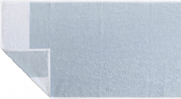 Рушник 70x140 см білий із блакитним ABC 