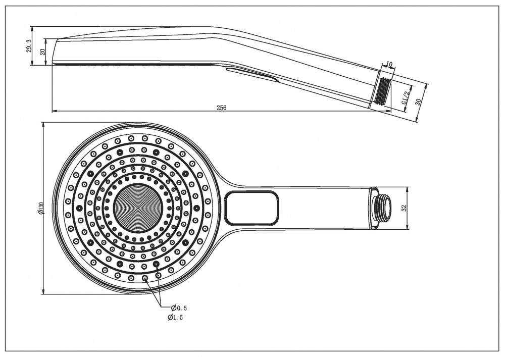 Лійка для душу Aqua Rodos TAYA 06