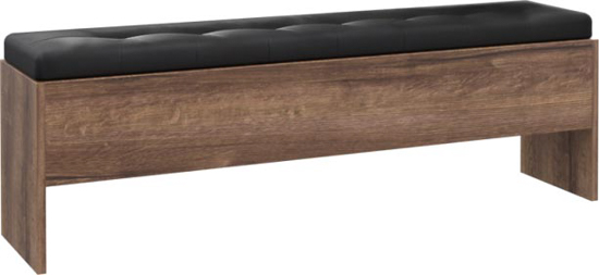 Сундук-пуф Forte Meble Bellevue BLQT011 N09 дуб болотный/черный