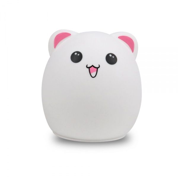 Ночник LightMaster силиконовый SNL-S04 Медведик RGB белый 