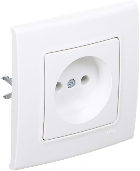 Розетка без заземлення Viko Linnera без шторок без кришки білий 90400007
