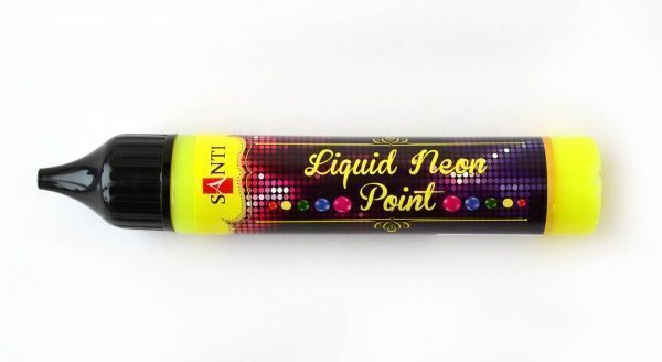 3D-гель Liquid neon gel жовтий Santi 25 мл — фото 1