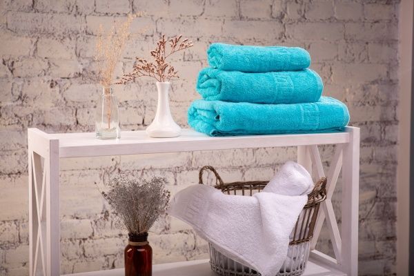 Рушник махровий Capri 0804-22 70x140 см бірюзовий Рашід 