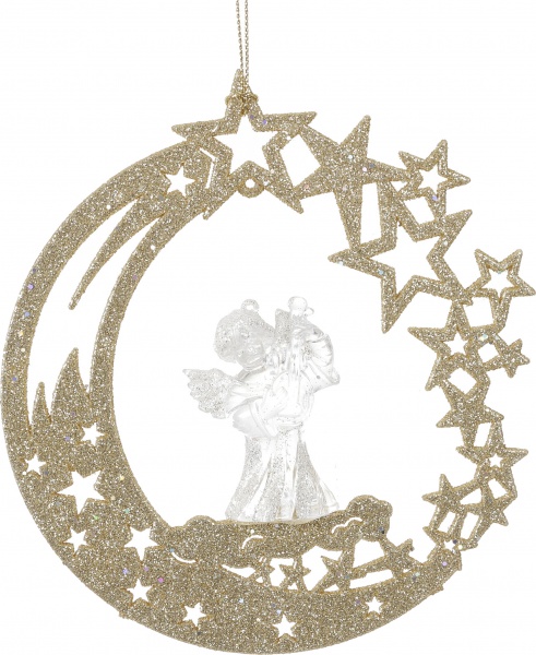 Підвіска пластикова Global Treasure Зірка та місяць 15 см в асортименті P2103006 E/I-LCS/2