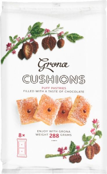 Печенье Grona подушечки Шоколад 288 г 