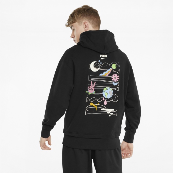 Джемпер Puma Downtown Graphic Hoodie TR 53159401 р. M чорний