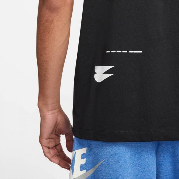 Футболка Nike M NSW ESS+ SPORT 1 TEE DM6377-010 р.S чорний