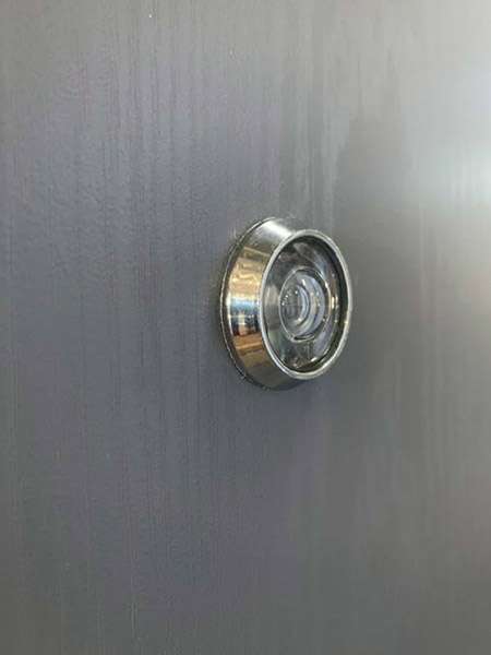 Дверь входная Министерство дверей Оптима 257 антрацит / белая текстура 2050х860 мм правая