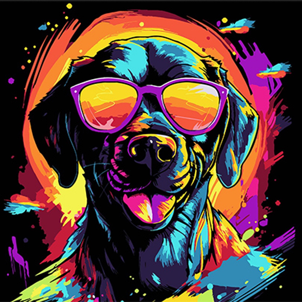 Набор для росписи по номерам Strateg на черном фоне в ассортименте 30х40 см