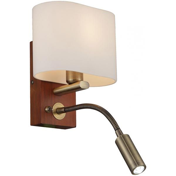 Бра Altalusse INL-3095W-02 E14 40 Вт + 1 LED 3 Вт антична бронза