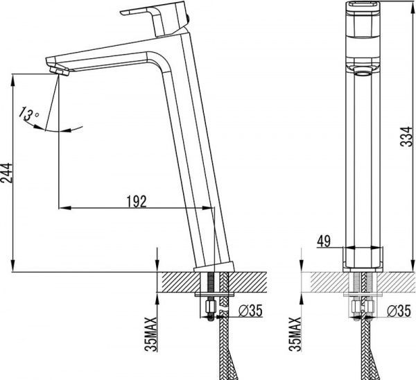 Змішувач для умивальника Ravak X070091
