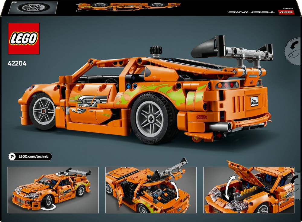 Конструктор LEGO Technic Fast and Furious Toyota Supra MK4 42204