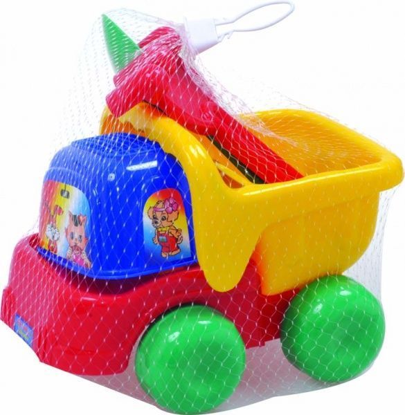 Ігровий набір Jiahe Plastic Самоскид з лопаткою та грабельками