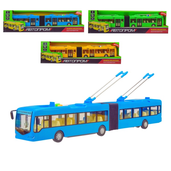 Іграшка Автопром Тролейбус 3 види в асортименті 2904ABCD