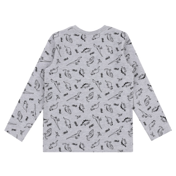 Джемпер для мальчика Funtime р.122 серый с принтом 