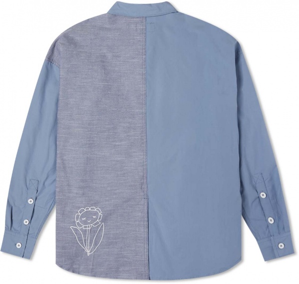 Сорочка Converse Colorblocked Button Down Shirt 10022971-494 р. M блакитний