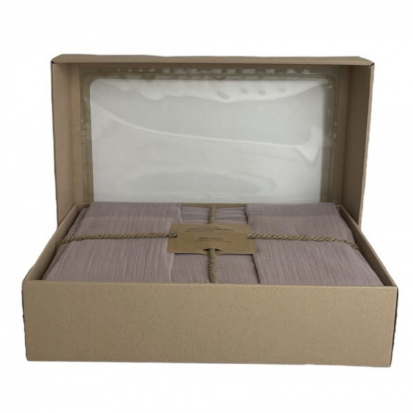 Комплект постельного белья Muslin Powder 2.0 пудровый SoundSleep 