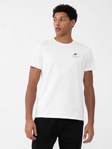 Футболка 4F TSHIRT M0951 4FAW23TTSHM0951-10S р.XL білий