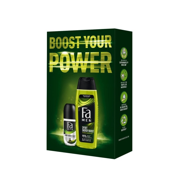 Набор подарочный для мужчин Fa Boost your power