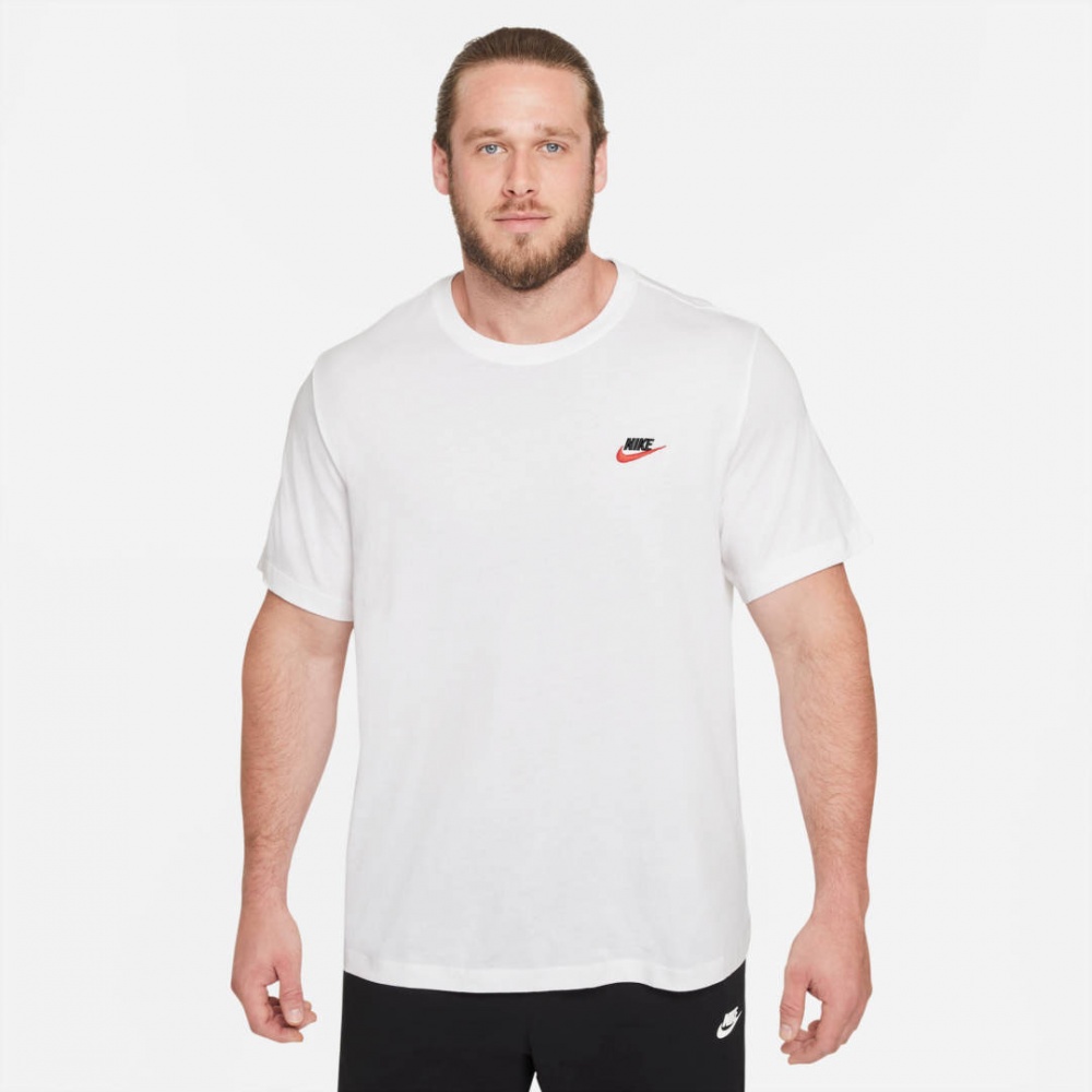Футболка Nike M NSW CLUB TEE AR4997-100 р.S білий