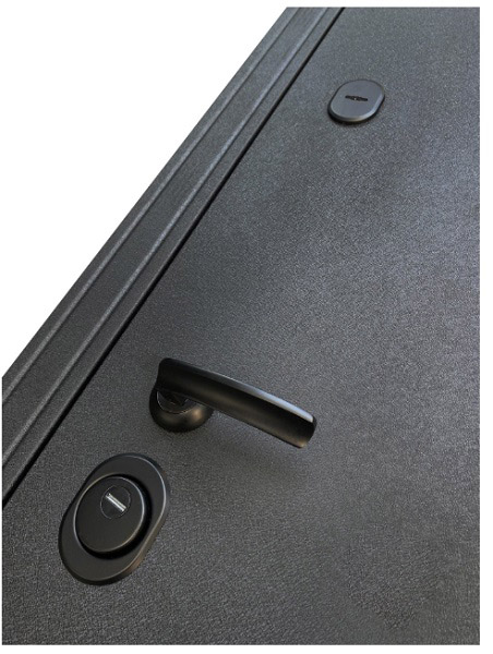 Двери входные Двері БЦ Хортица черный муар 2050x860 мм левые