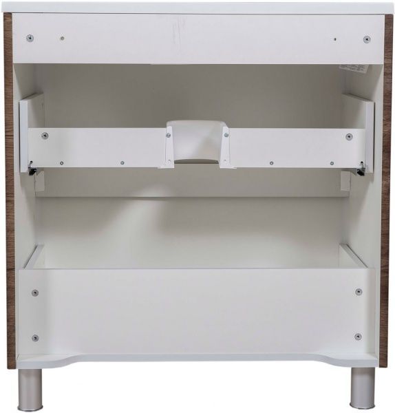 Тумба напольная Aqua Rodos Акцент каштан с умывальником Альфа 80 см