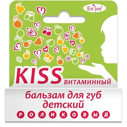 Бальзам для губ ENJEE детский KISS витаминный 6 мл