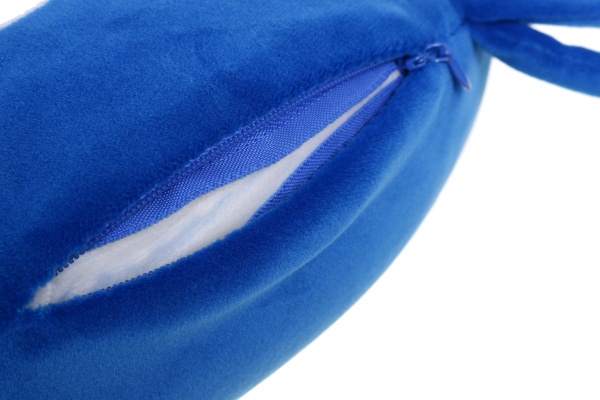 Подушка дорожня Тюлень 30х30 см синій із білим Luna