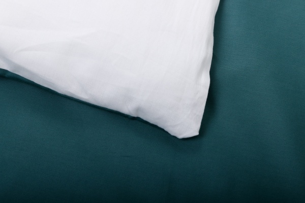 Комплект постільної білизни Palm Green 2 білий із зеленим La Nuit 