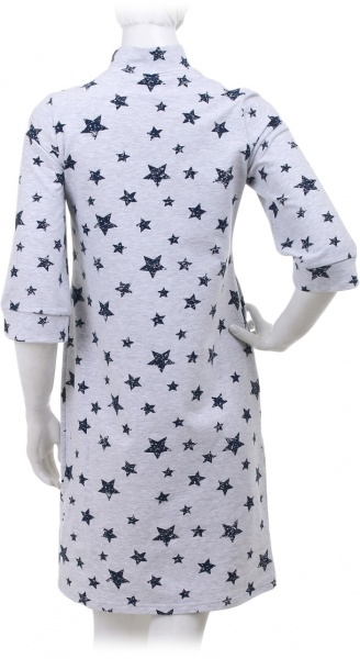 Сукня домашня жіноча Flis clothes Нічна зірочка на блискавці р. M чорний із сірим 