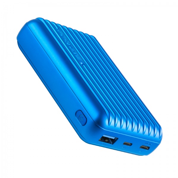 Универсальная мобильная батарея Promate 10000 mAh blue (titan-10c.blue) Titan-10C 10000 мАч, USB-C, USB-A 