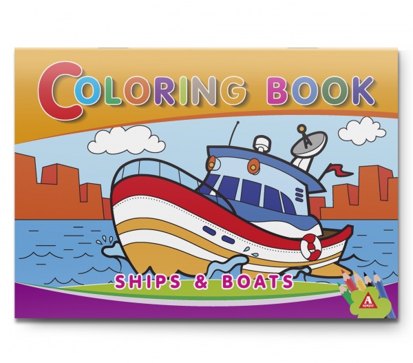 Раскраска «Корабли А5 16 страниц 1В1076»