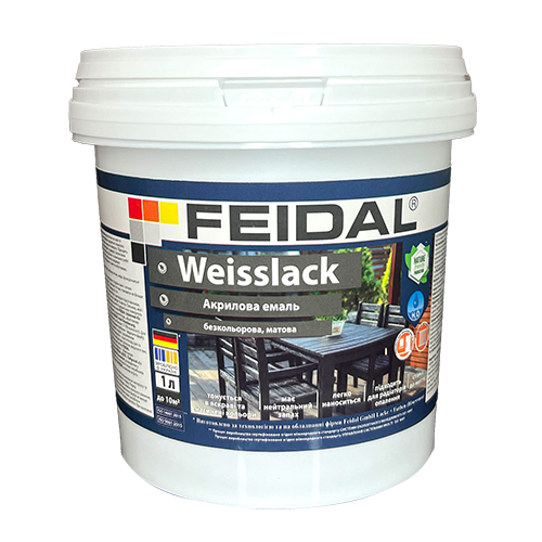 Емаль акрилова Feidal Weisslack база під тонування мат 1л