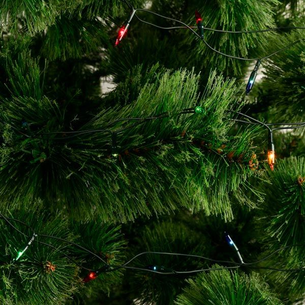 Гирлянда линейная 100 ламп 5.8 м разноцветная