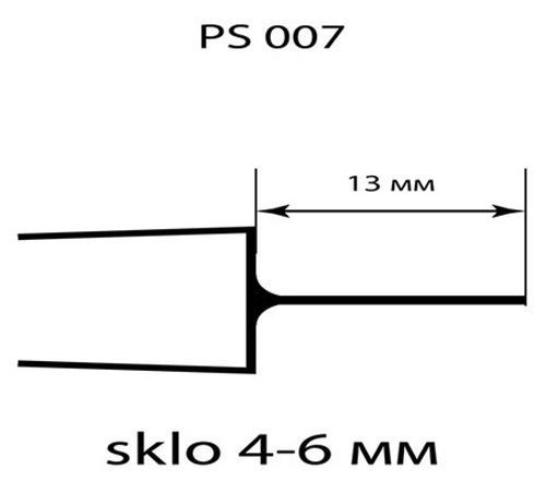 Силиконовый уплотнитель Роллі с брызгозащтой 007 (6х2000 мм)