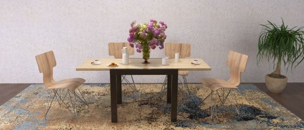 Стол-трансформер Art in Head Кардиф дуб шервуд/венге 