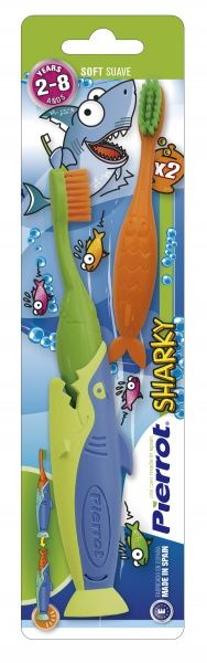 Зубная щетка Pierrot Акула №2 детская мягкая 2 шт.